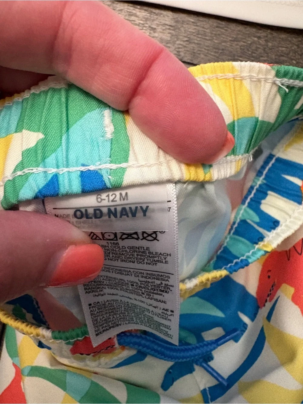 🌴 Old Navy Dinosaur Rash Guard Swim Set 6–12 Months